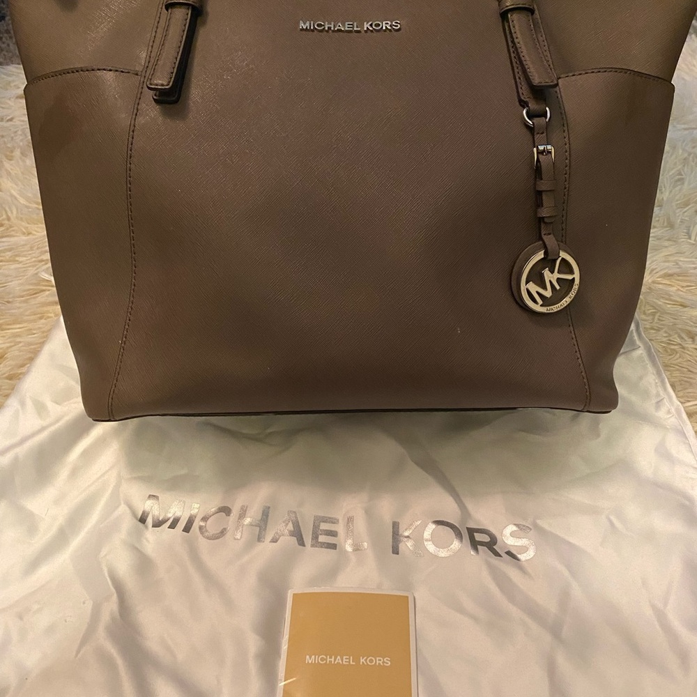 Michael Kors Taupe Tote Bag